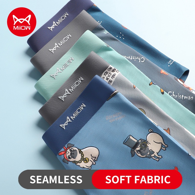MiiOW 3/4Pcs Sexy Men Underwea - đánh giá và giá Boxer Brief Pack Cotton