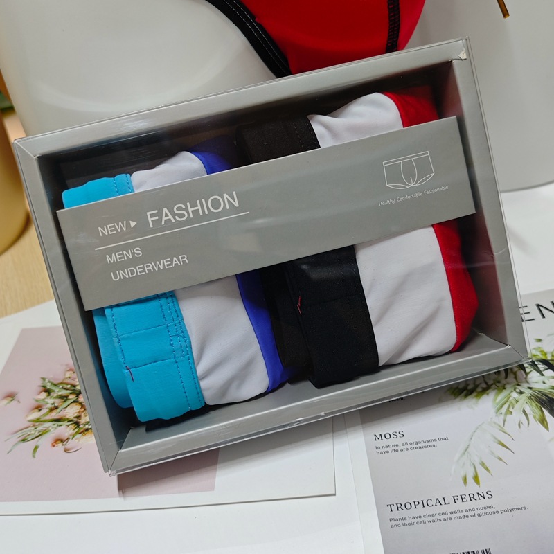 Fashion color matching men's s - đánh giá và giá Trunk Breathable Men