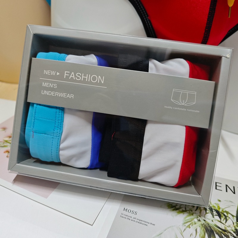 Fashion color matching men's s - đánh giá và giá Trunk Breathable Men
