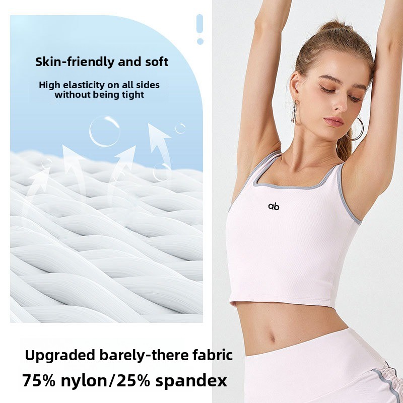 Women Summer Ribbed Yoga Tank  - đánh giá và giá Suspender Tank Top